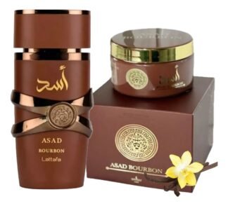 Kit Asad Bourbon 100ml + Creme Hidratante Asad Bourbon 200g